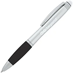 Evantide Light-Up Logo Stylus Twist Pen - Silver