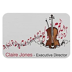 Savannah Metal Name Badge - 2" x 3" - Jeweler's Pinback