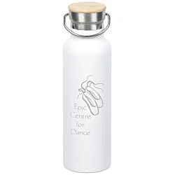 Accord Vacuum Bottle with Wood Lid - 21 oz. - Laser Engraved
