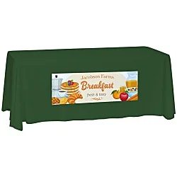 Laser Edge Closed-Back Table Throw - 6'