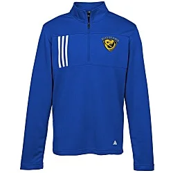 adidas 3-Stripes Double Knit 1/4-Zip Pullover