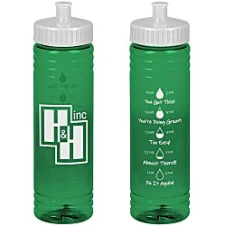 Halcyon Water Bottle with Droplet Graphics - 24 oz