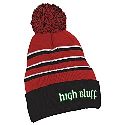 Richardson Stripe Pom Toque with Cuff