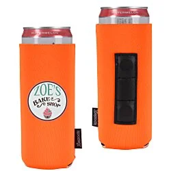 Koozie® Slim Neoprene Collapsible Can Cooler - Magnet