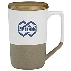 Valencia Ceramic Mug with Lid - 16 oz - 24 hr