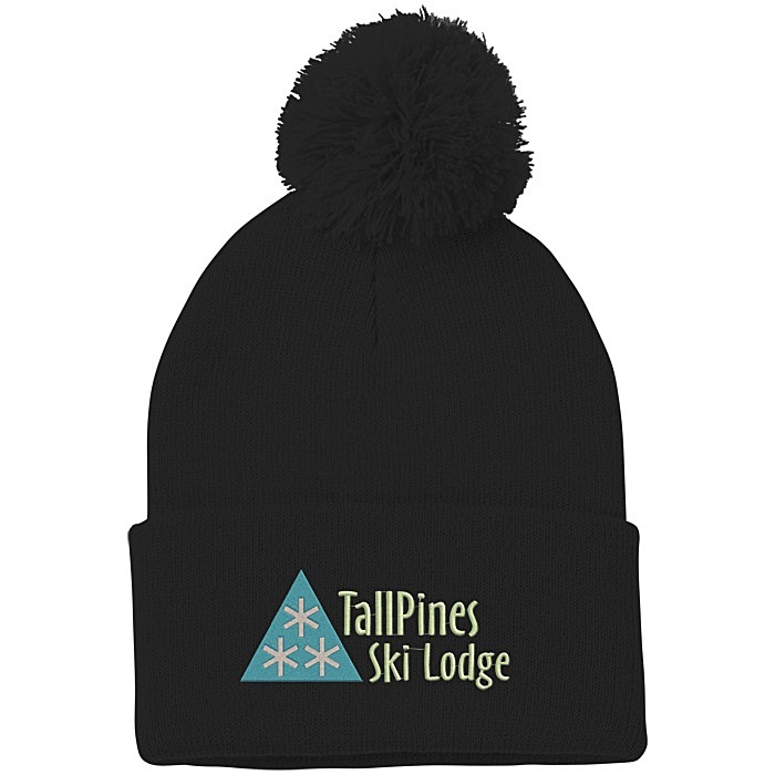 NEWFOUNDLAND - CANADA ProvInce With Snow Flakes TOQUE HAT With POM POM