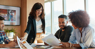 Group of businesspeople meeting in conference room