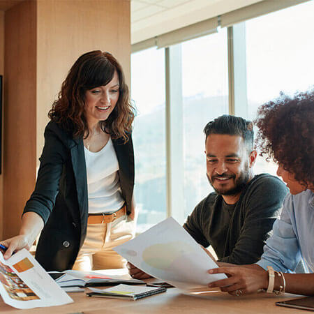 Group of businesspeople meeting in conference room