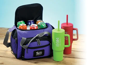 Business Gifts that include a cooler and drink tumbler