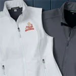 Apparel promotional products that includes a vest and a jacket