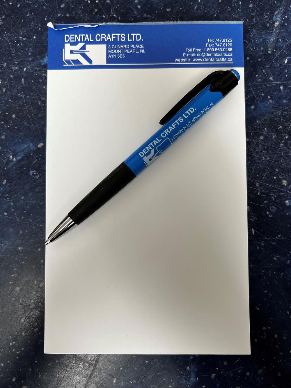 Customer photo from KRISTA of our Mardi Gras Pen, a pen on a notepad