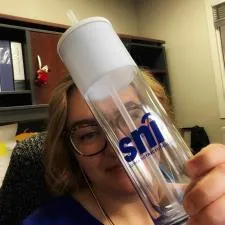 Customer photo from Christel of our Ice Cool Tumbler with Straw - 16 oz., 