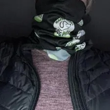 Customer photo from Pat of our Full Colour Multifunctional Headwrap, a person wearing a scarf