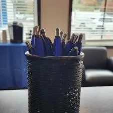 Customer photo from Denise of our Bennington Stylus Pen, a pen in a holder
